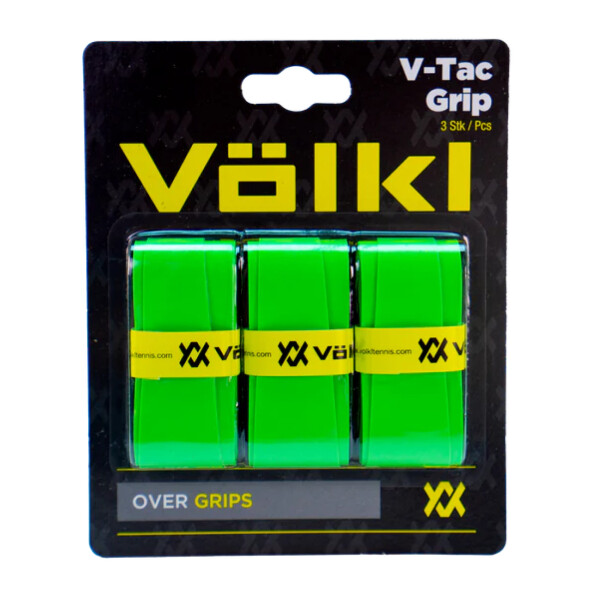 Overgrip Para Raqueta De Tenis Volkl V-Tac Grip Pack x3 Verde Neon