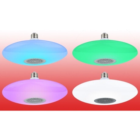 Luz Disco RGB UFO con Parlante Bluetooth y Control 24W 001