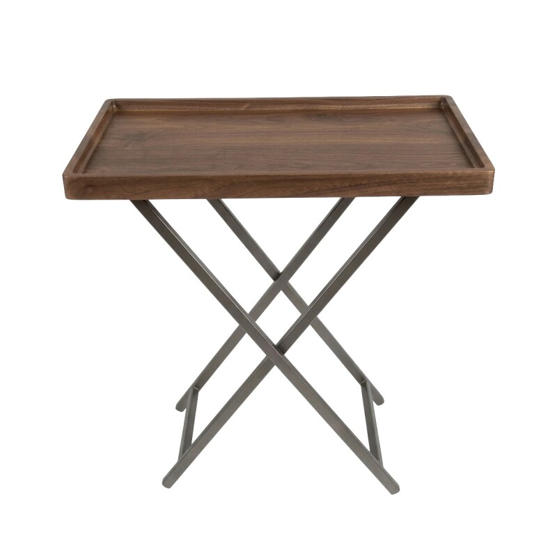 MESA AUXILIAR MARRON 60X30X59CM Unica