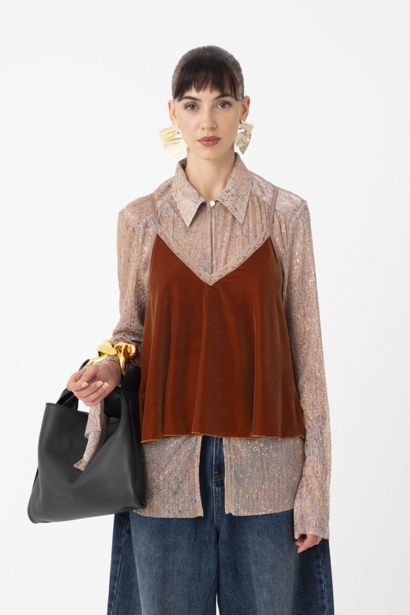 TOP DE BRETEL FINO REGULABLE Marron