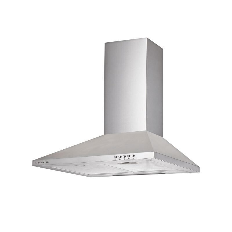 CAMPANA EXTRACTORA PIRAMIDAL 60CM PUNKTAL C/LUZ LED Acero