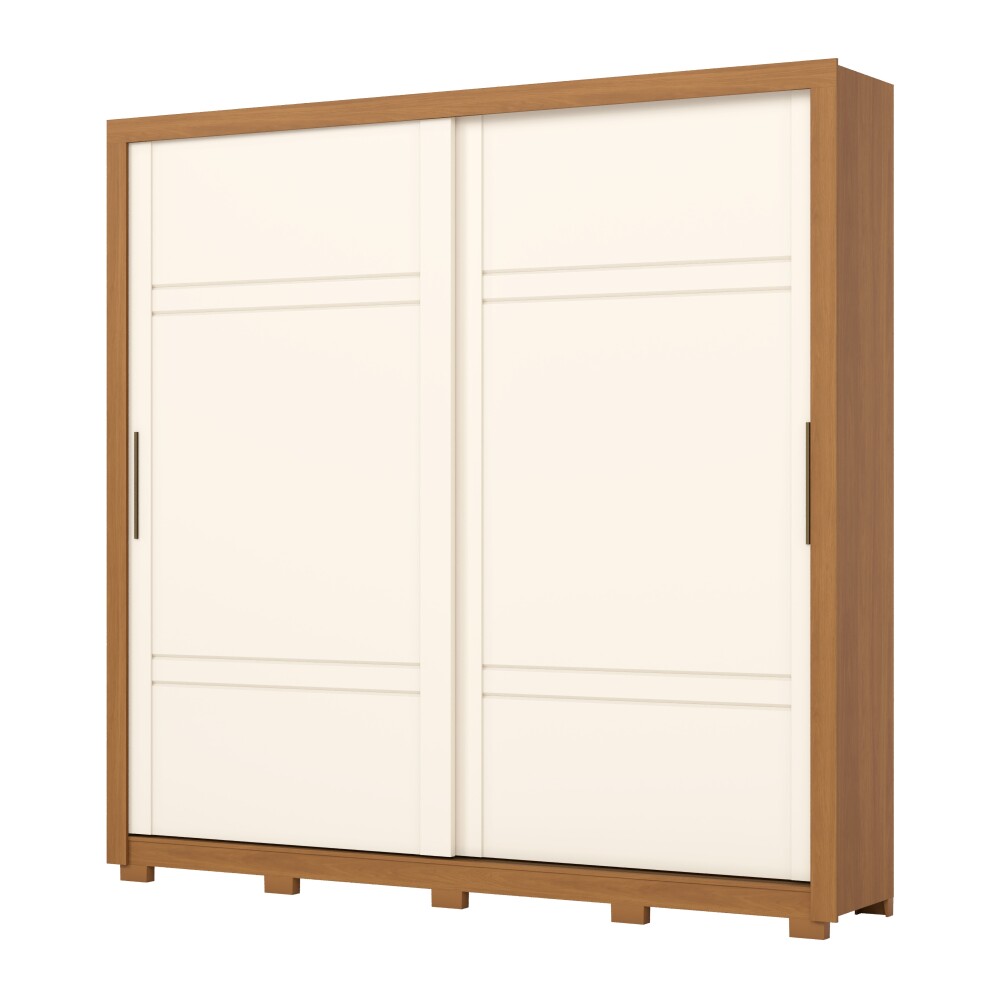 ROPERO SINTRA 2 PUERTAS 4 CAJONES INTERNOS GUARDARROPA CLOSET ARMARIO OFF WHITE