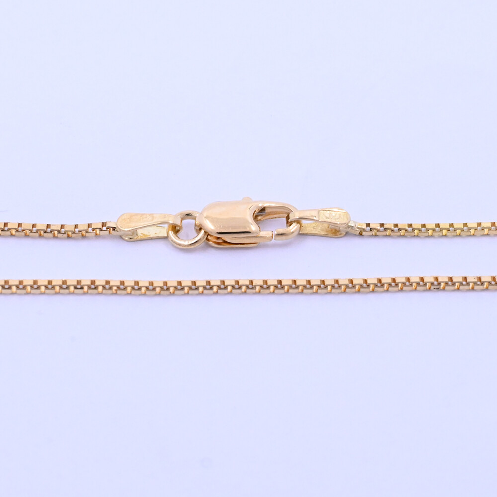 Cadena oro 18k veneciana con dije 2 tonos con brillante. Cadena oro 18k veneciana con dije 2 tonos con brillante.