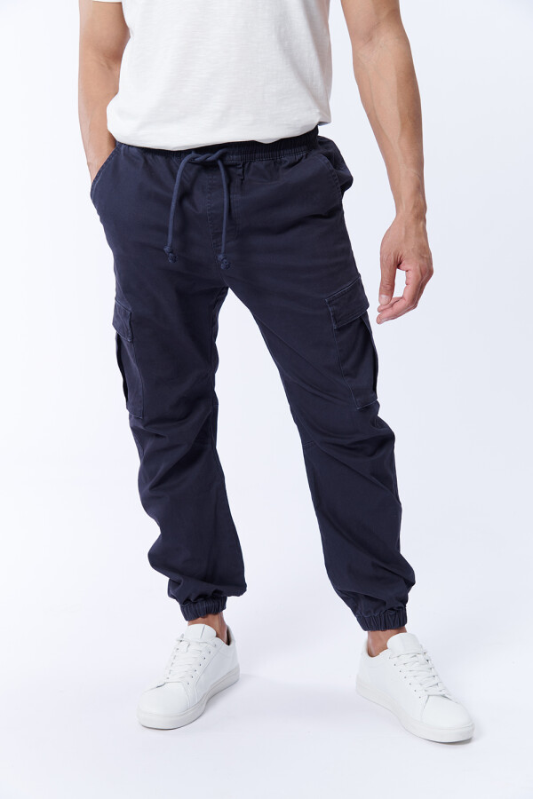 Pantalón cargo jogger Azul