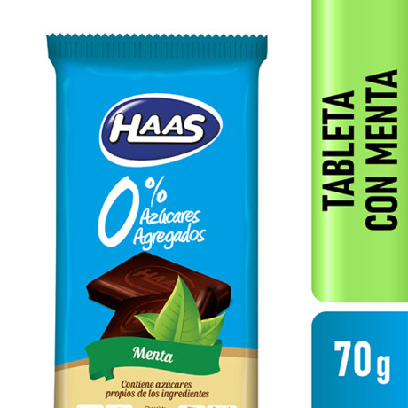 Chocolate sin azúcar Haas Con menta