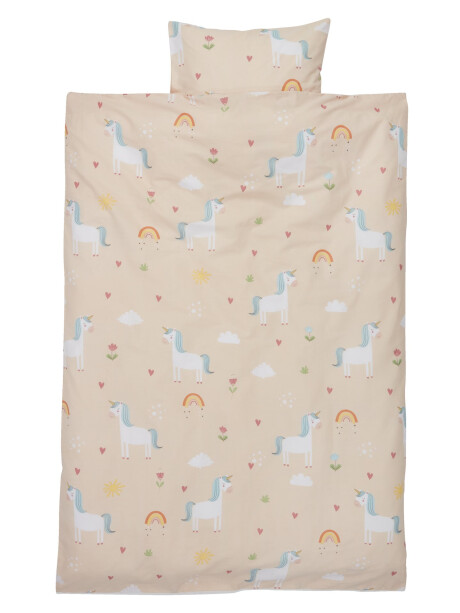 Juego funda nórdica junior STEFFI 100x140 rosa Juego funda nórdica junior STEFFI 100x140 rosa