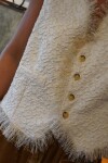 Brocato Vest Crudo