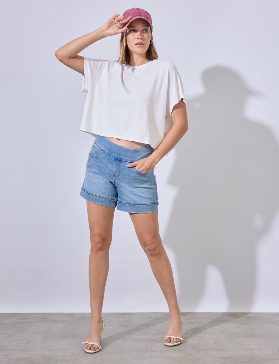 Short Jean Pull On - Jean Claro 