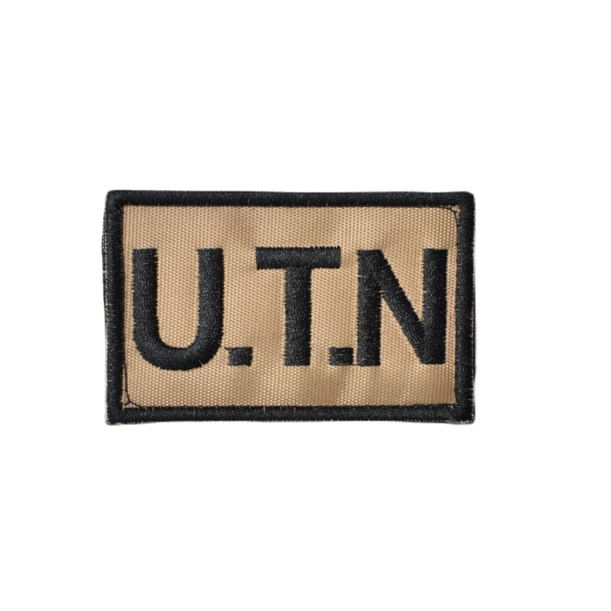 Parche rectangular bordado U.T.N Unidad Táctica Negociadora - Caqui 