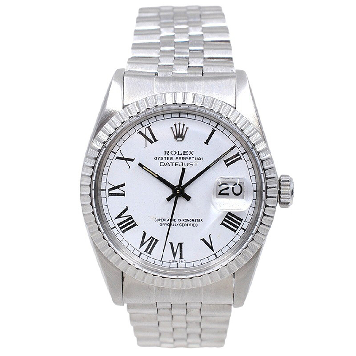 Rolex Datajust 16030 Caja 36 MM Año 1982 Calendario Rápido Acero Inoxidable 