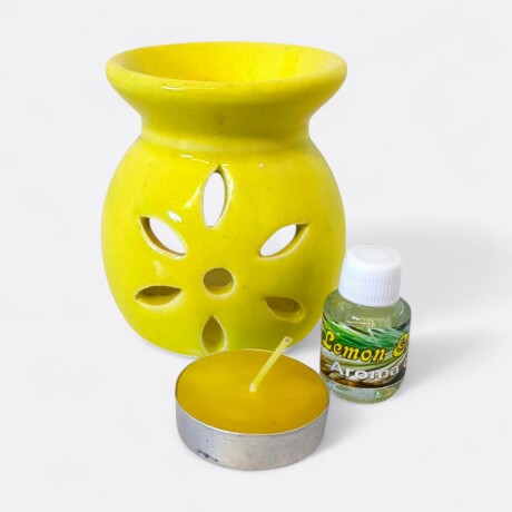 Set De Hornito + Esencia + Vela Amarillo