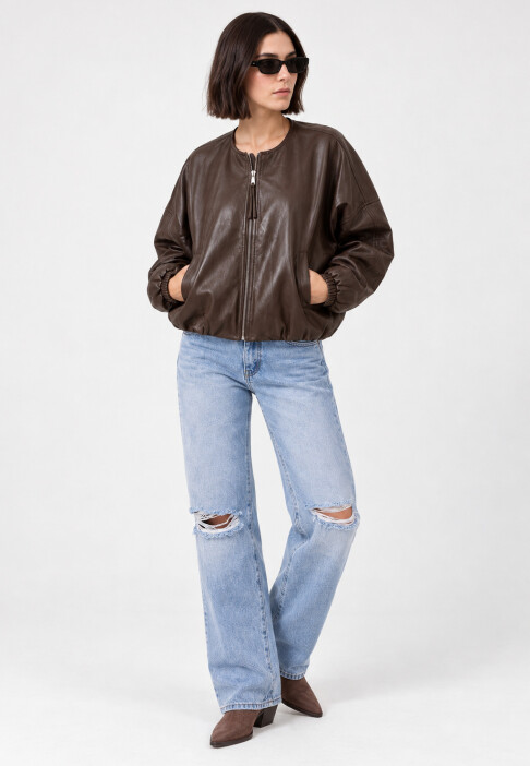 Campera Bomber Chocolate
