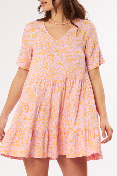 VESTIDO CORTO FEME RUSTY Naranja