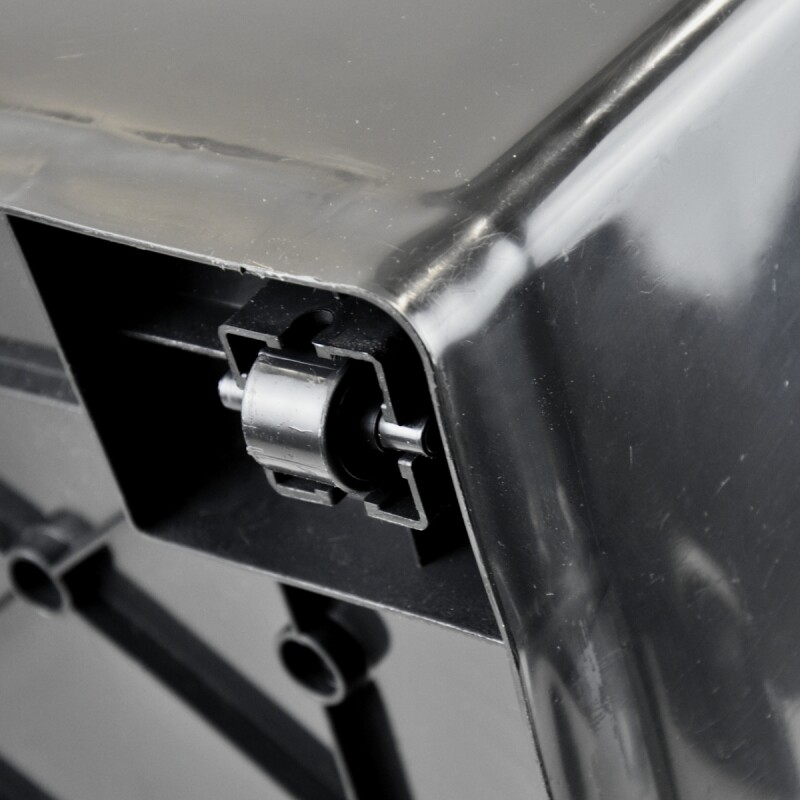 Set x3 Caja organizadora 50 lts NEGRO Y GRIS