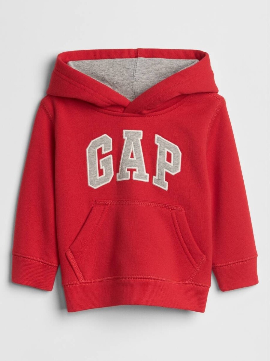 Buzo Canguro Logo Gap Con Felpa Toddler Niño - Red Wagon 