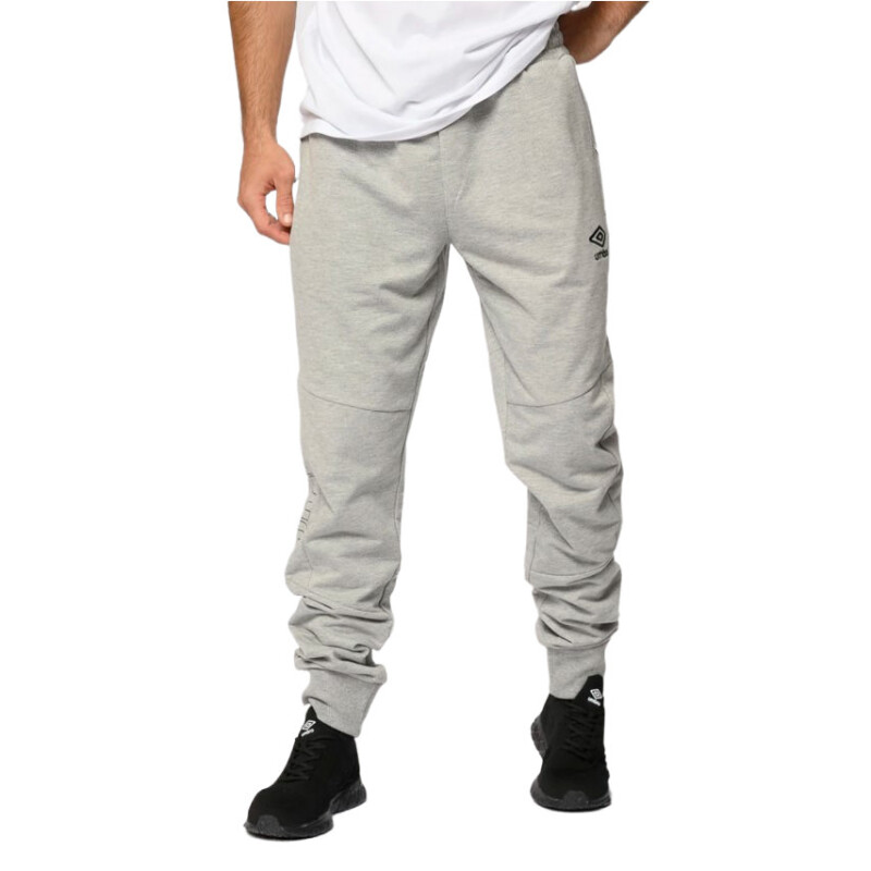 Pantalon de Hombre Umbro Pins Gris Melange - Negro