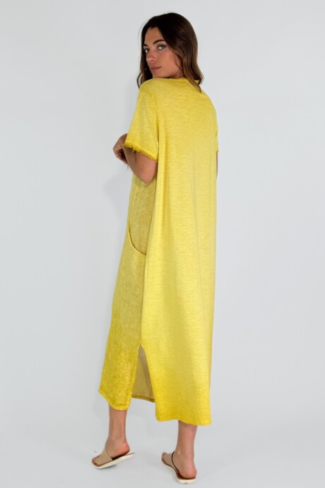 VESTIDO MARTINICA LARGO Amarillo