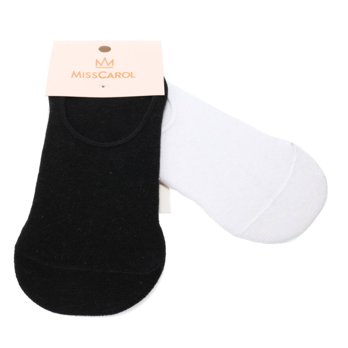 Medias de Mujer Miss Carol Media pack x2 solid MissCarol - Negro - Blanco 
