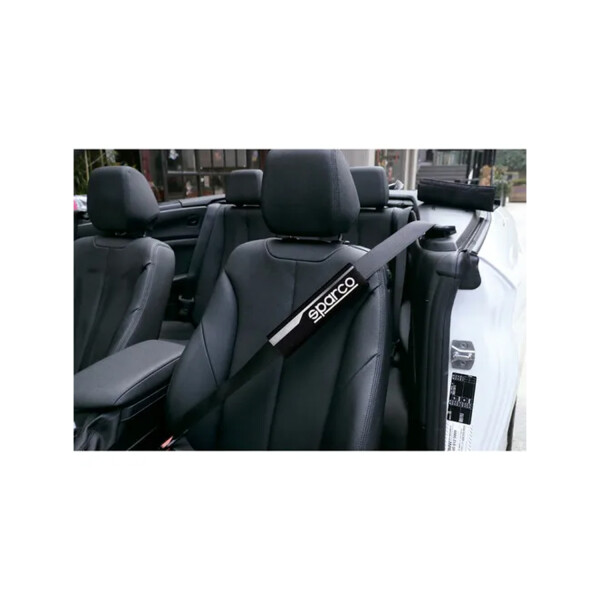 Protector De Cinturon De Seguridad Negro Y Gris Sparco Protector De Cinturon De Seguridad Negro Y Gris Sparco