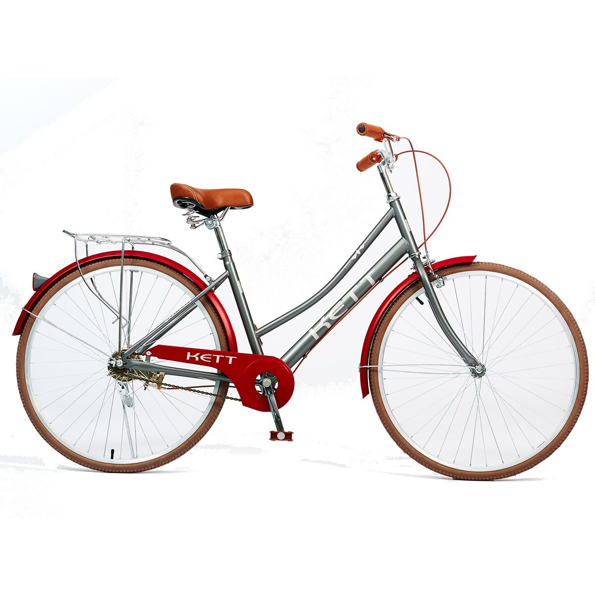 Bicicleta De Paseo Rod 26 Urbana C/ Parrilla Dama 