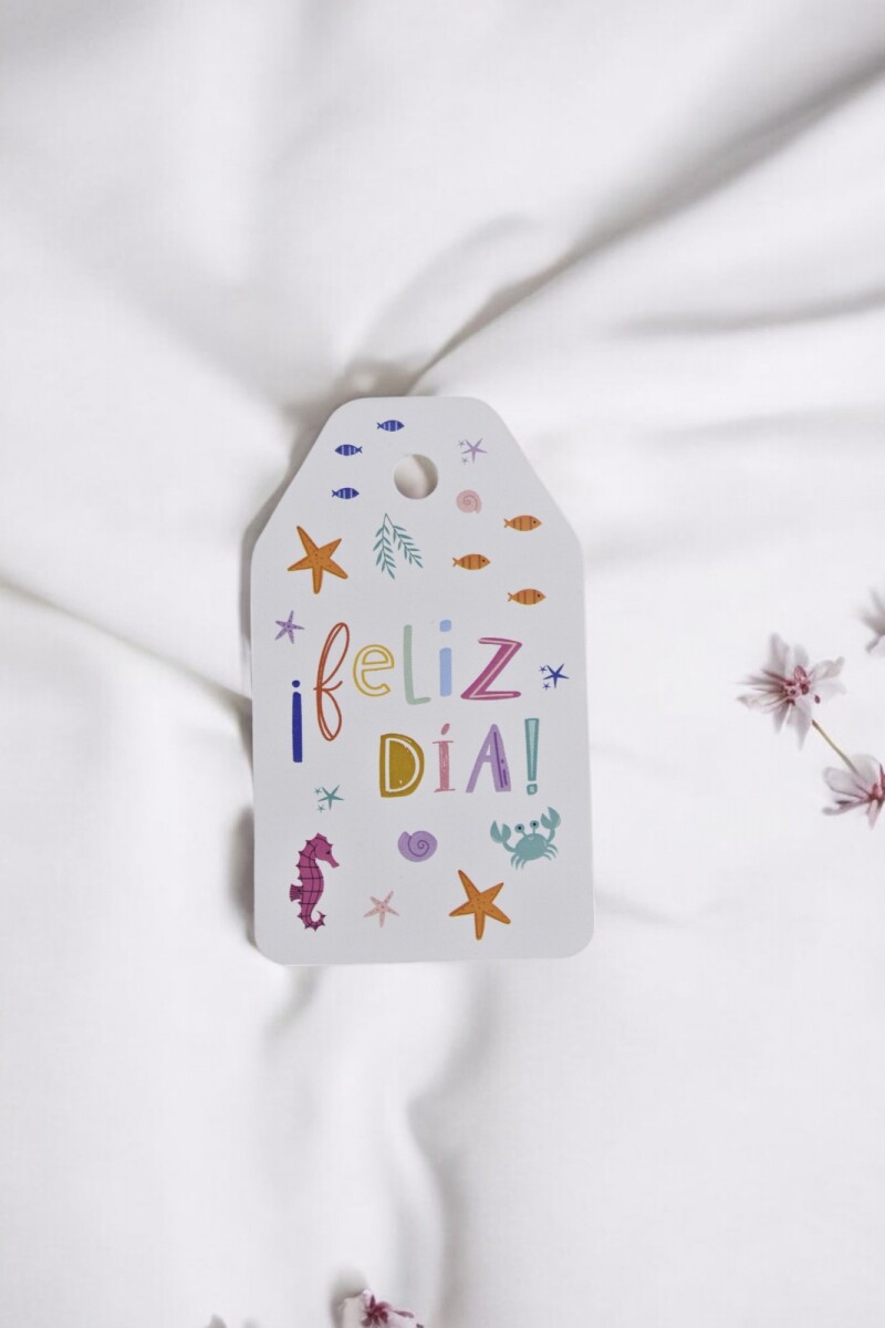 Tag feliz día 5x8,5. - DISEÑO 4 