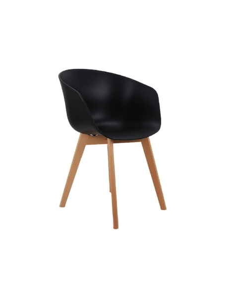 SILLA HAY POLI/MADERA 57X54X80CM NEGRO SILLA HAY POLI/MADERA 57X54X80CM NEGRO
