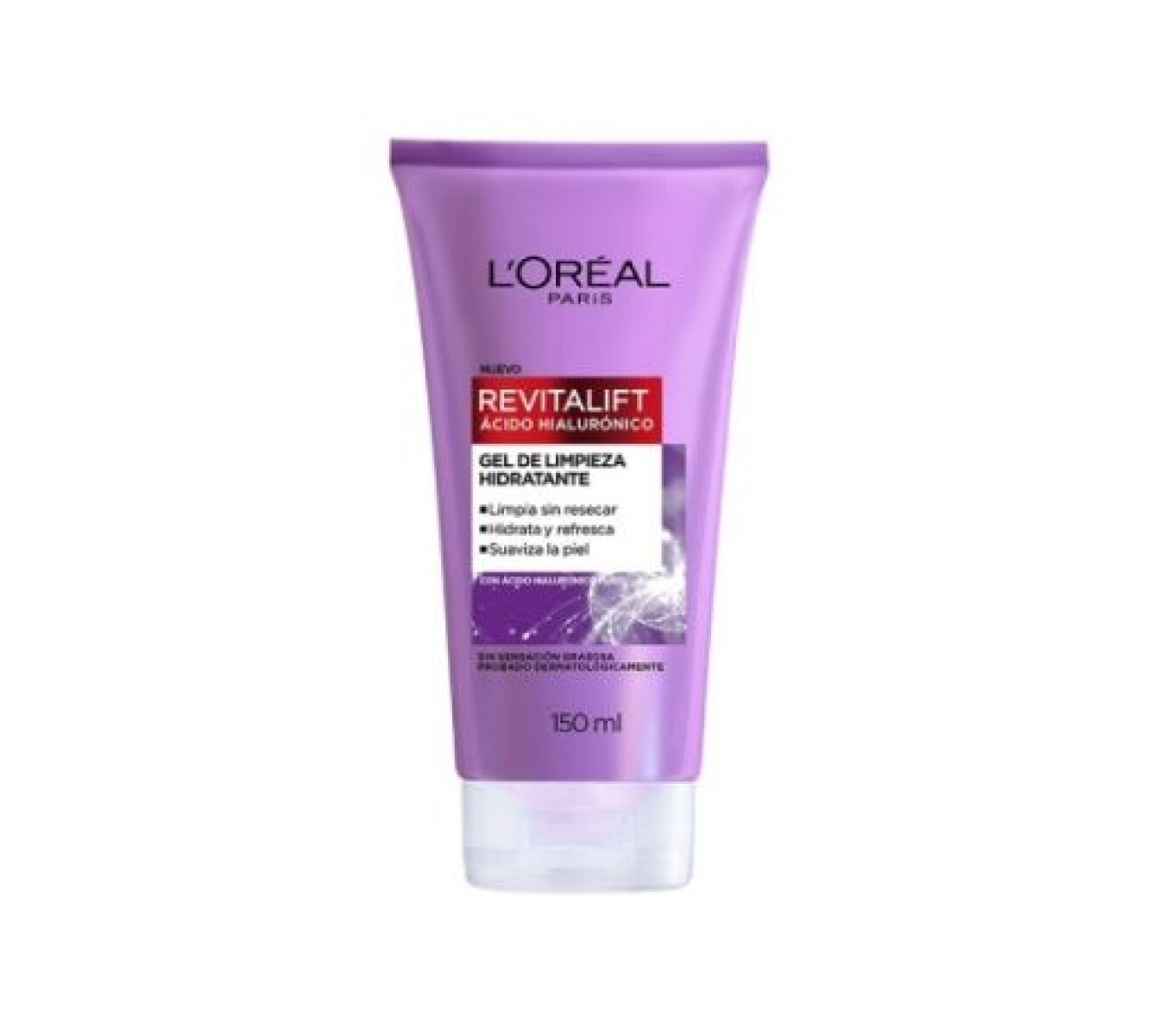 L’Oréal Gel de Limpieza Hidratante Revitalift con Ácido Hialurónico 150ml – Piel Suave y Renovada