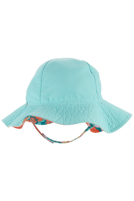 Gorro reversible con protección UPF +50 diseño floral Sin color