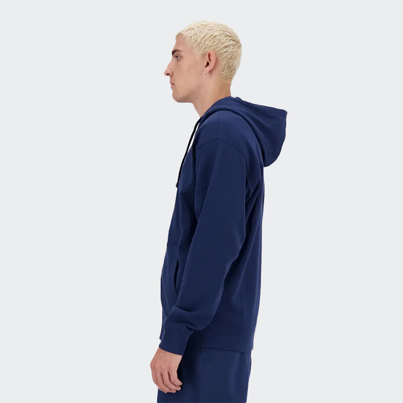 Campera New Balance Essentials Logo Azul