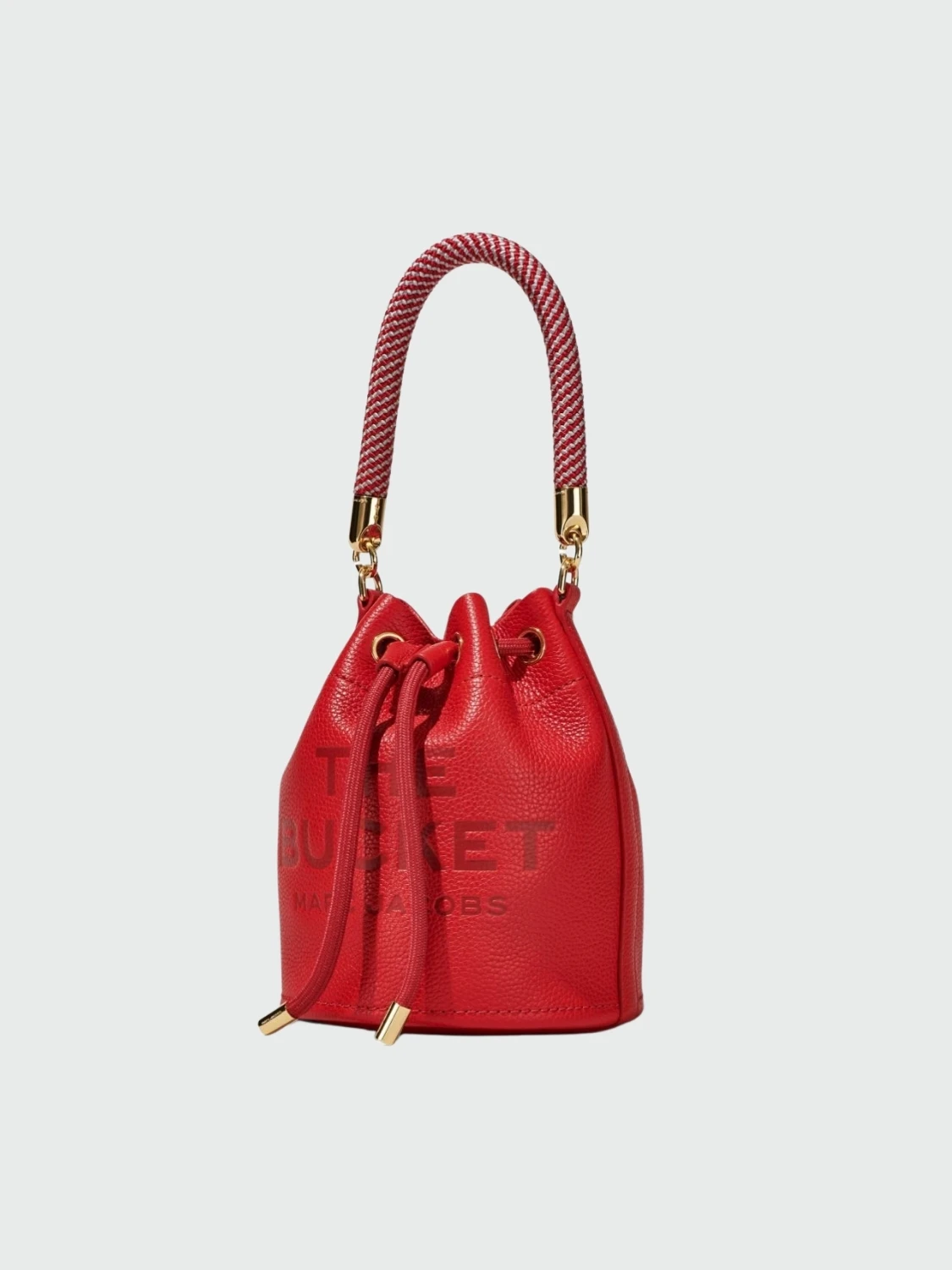 Marc Jacobs - Bolso bombonera de cuero, The Mini Bucket Rojo