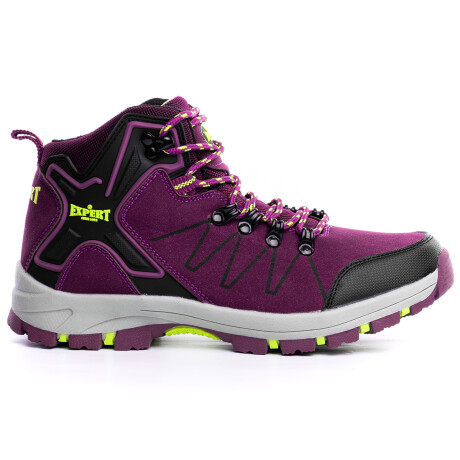 Calzado Botas Tácticas Outdoor Trekking Para Dama Violeta
