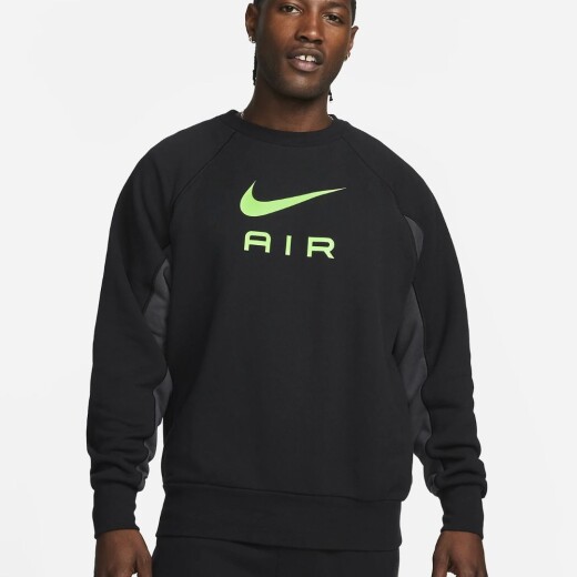 Buzo Nike Moda Hombre Air Ft Crew Black S/C