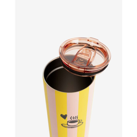 Vaso Metálico Estampado Combinacion Bicolor