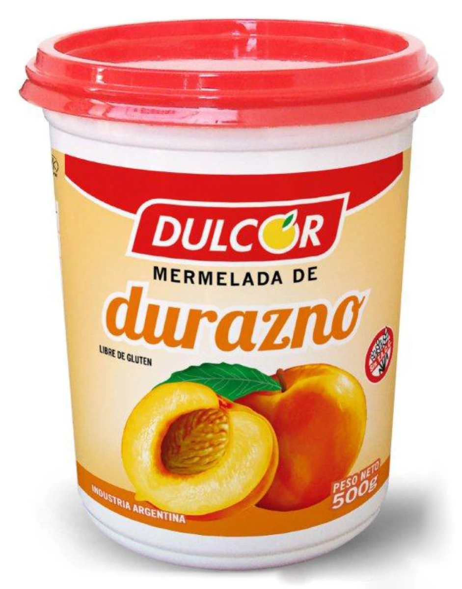 MERMELADA DULCOR POTE 500G DURAZNO 
