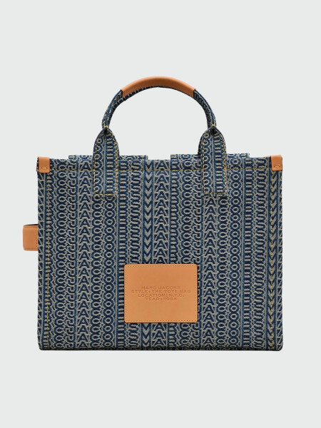 THE CARGO MONOGRAM DENIM MEDIUM TOTE BAG Alta Automática