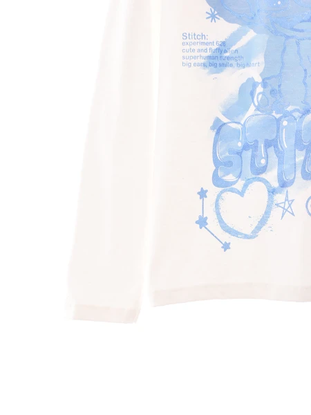 REMERA STITCH CUTE OFF WHITE