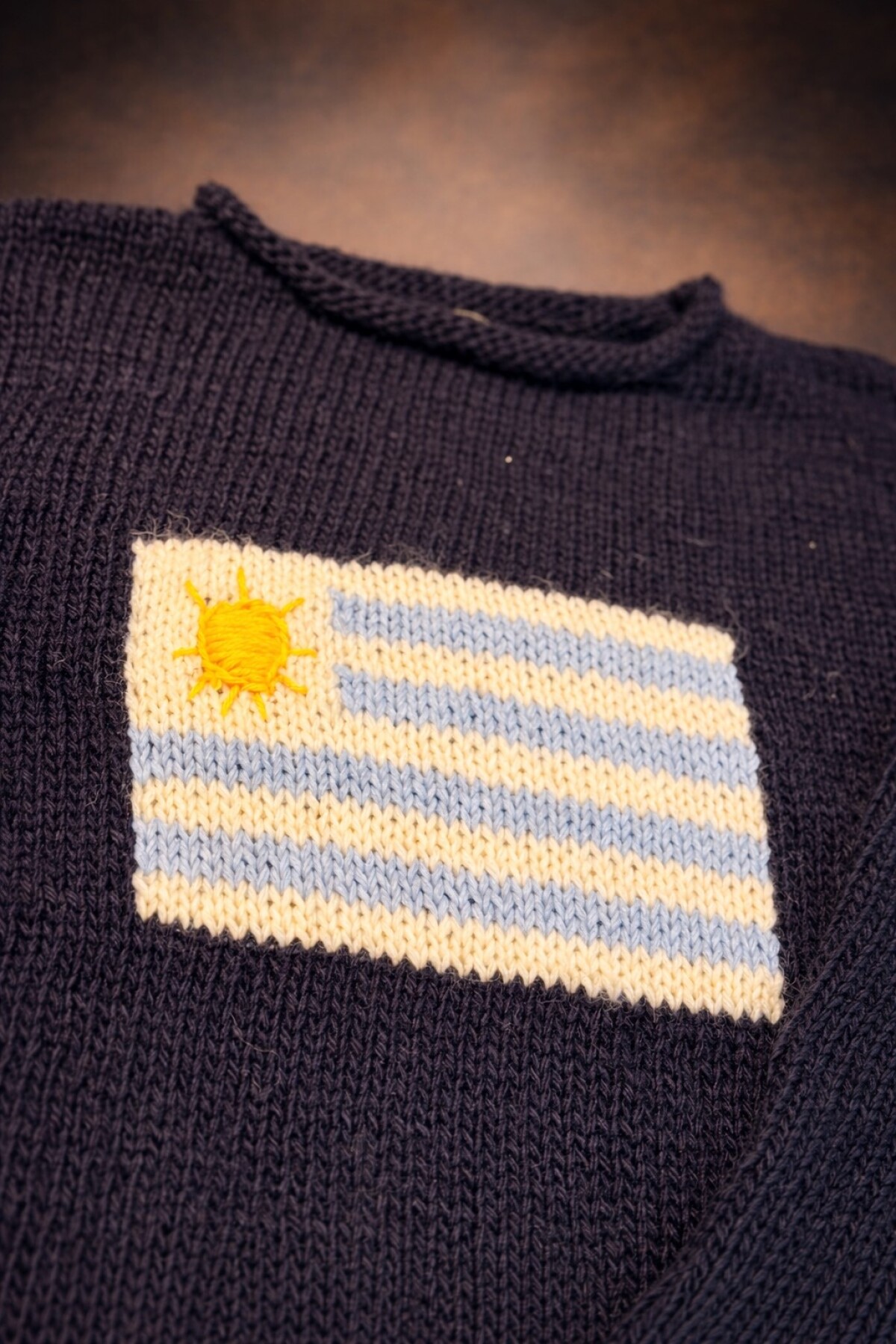Sweater Flag Handmade Men Azul