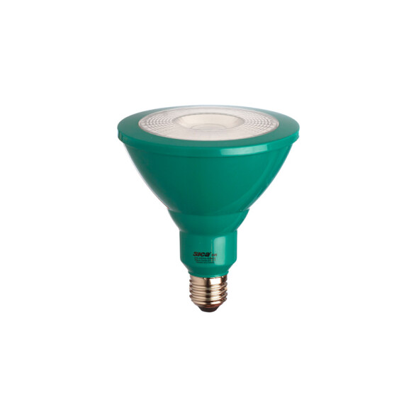 Lámpara LED color verde PAR38 220V E27 8W 40° SK0815