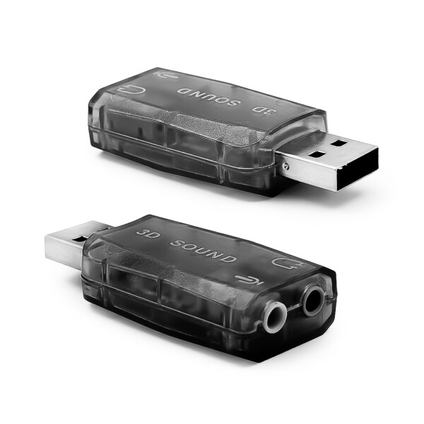 Adaptador Tarjeta de Sonido Externa Virtual 3D USB 2.0 Adaptador Tarjeta de Sonido Externa Virtual 3D USB 2.0