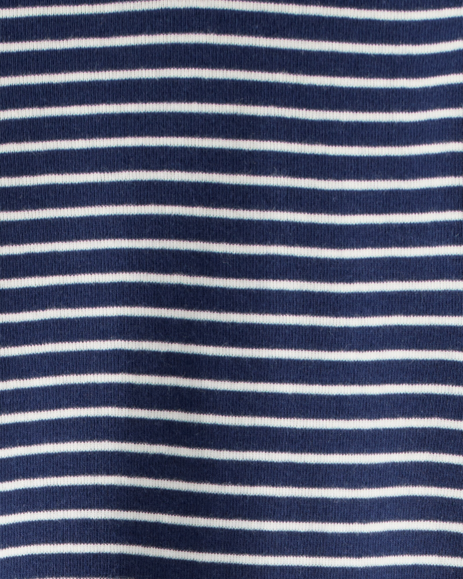 Pijama cuatro piezas de algodón, dos remeras manga larga y dos pantalones, diseño pasta Sin color