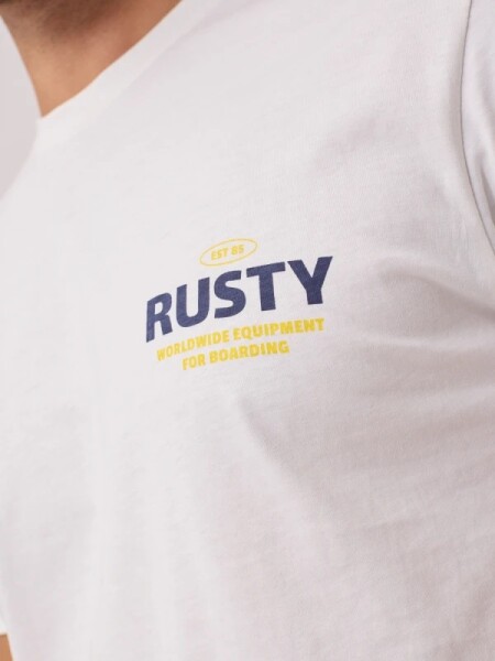 T-SHIRT RUSTY LEIFU BLANCO
