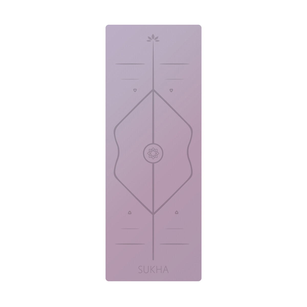Yoga Mat Sukha Superior Con Alineación 5mm - Lila 