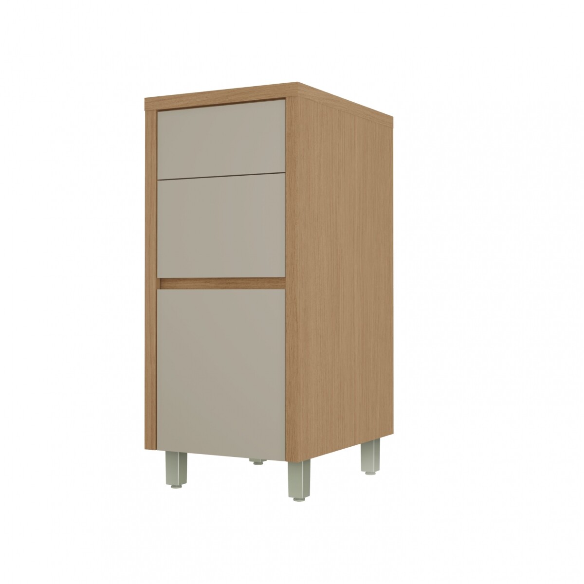 Bajo Mesada Condessa 40cm Marron/Gris 