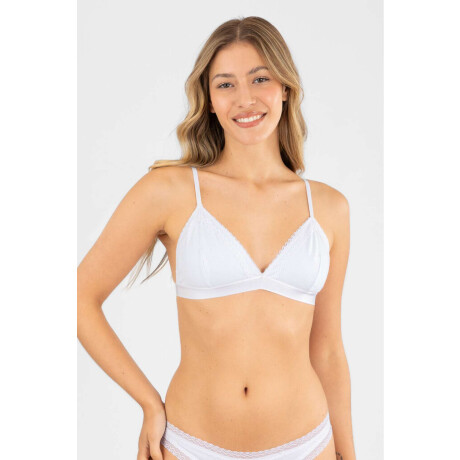 Bralet bloom Blanco