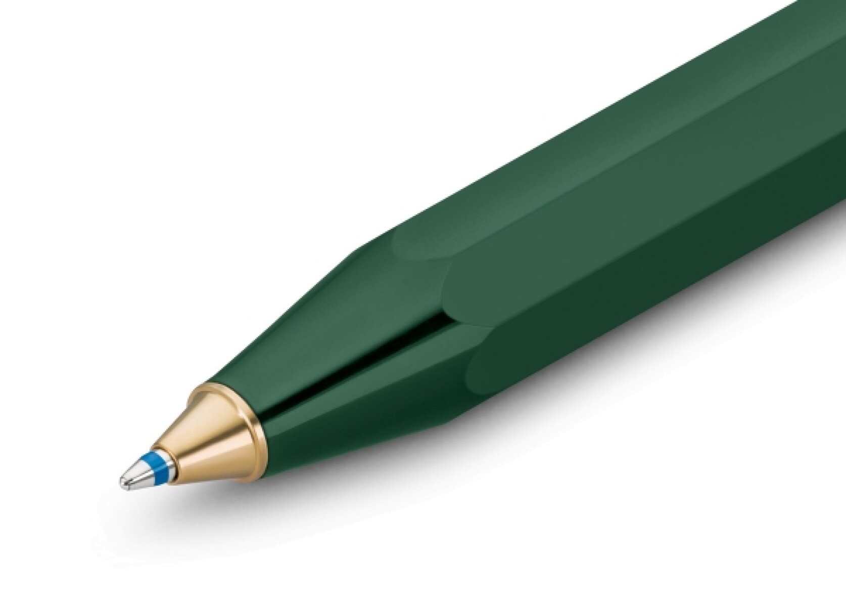 KAWECO CLASSIC SPORT BALLPEN GREEN / VERDE OSCURO CON BOTON RETRACTIL 