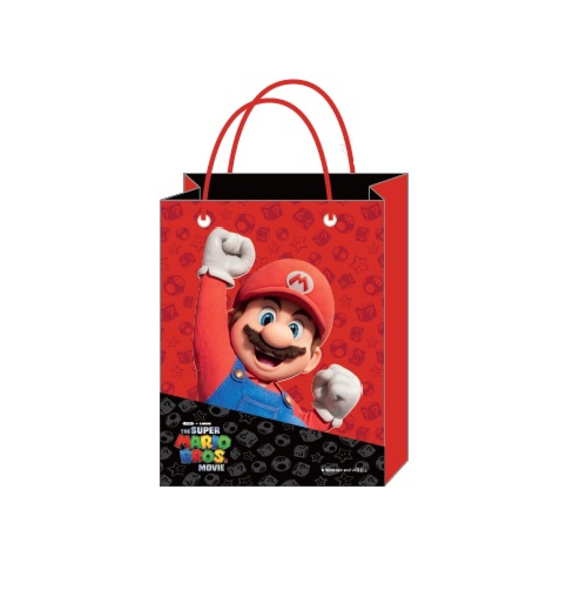 Bolsa de regalo M Mario Bros - rojo 