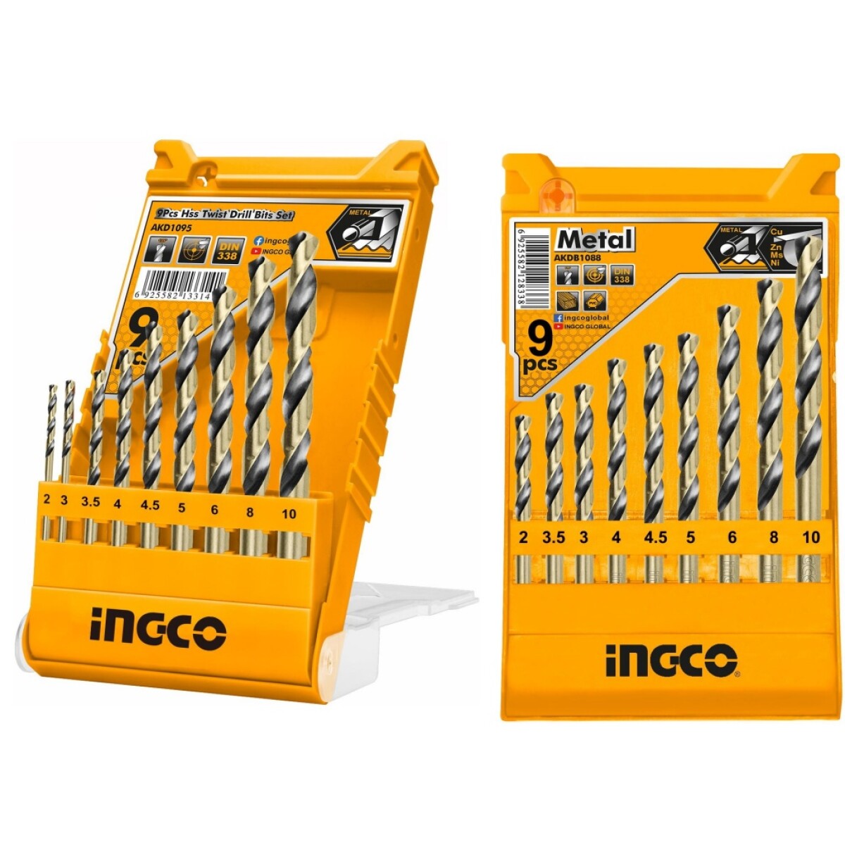 SET 9 MECHAS PARA METAL INGCO AKD1095 