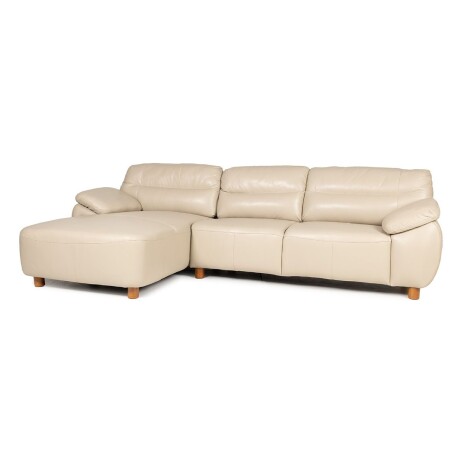 Rinconera Romano - Cuero Básico - Chaise Izquierdo 519 (Beige)
