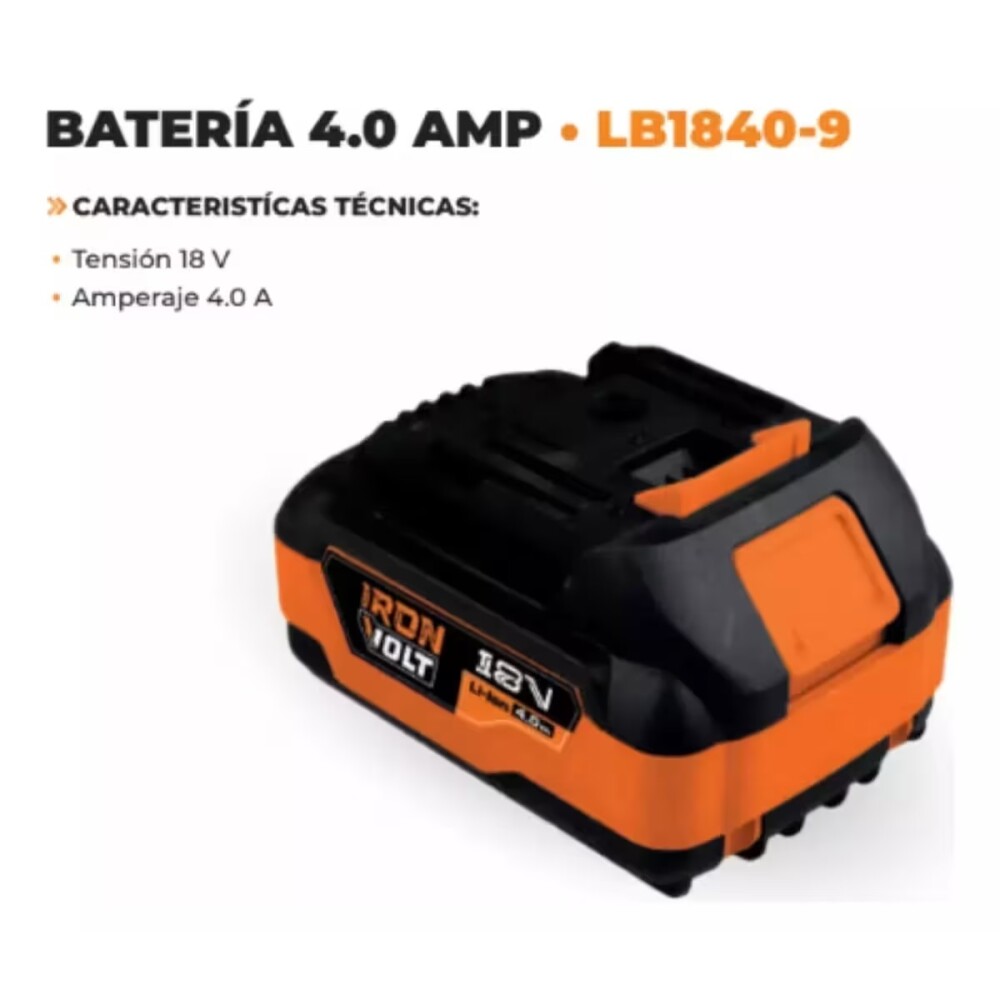 Batería de litio 18v - 4.0 amp Batería De Litio 18v - 4.0 Amp