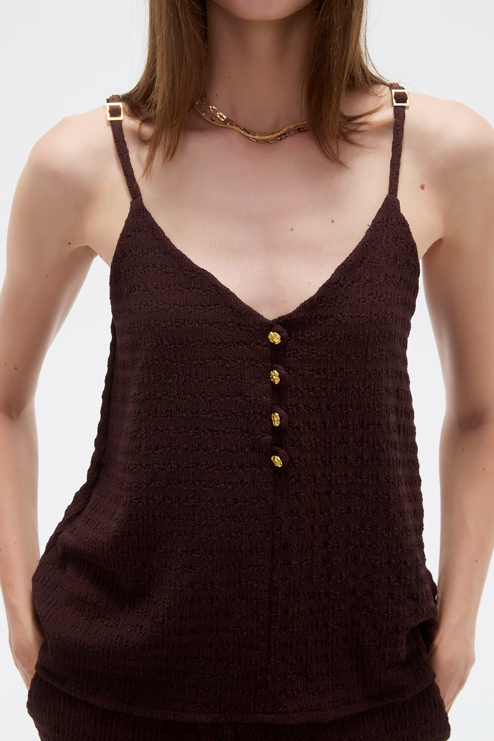 Musculosa Marvo Marron